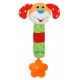 Plush rattle with squeaker