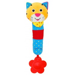 Plush rattle with squeaker