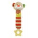 Plush rattle with squeaker