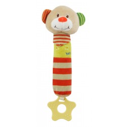 Plush rattle with squeaker