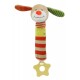 Plush rattle with squeaker