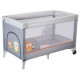 Single layer portable travel cot