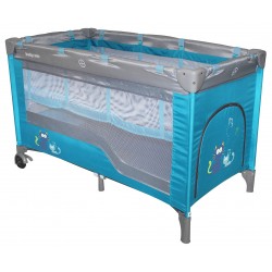 Double layer portable travel cot