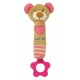 Plush rattle with squeaker