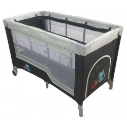 Double layer portable travel cot