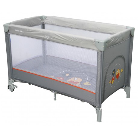 Single layer portable travel cot