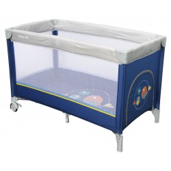 Single layer portable travel cot