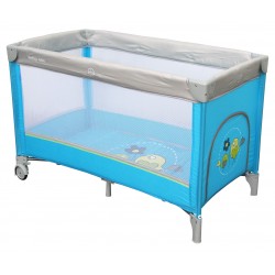 Single layer portable travel cot