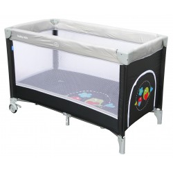 Single layer portable travel cot