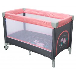 Single layer portable travel cot