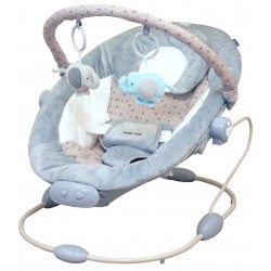 Leżaczek niemowlęcy z muzyką i wibracją