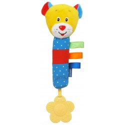 Plush rattle with squeaker