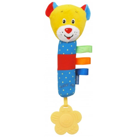 Plush rattle with squeaker