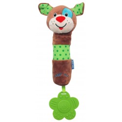 Plush rattle with squeaker