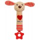 Plush rattle with squeaker