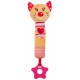 Plush rattle with squeaker