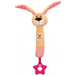 Plush rattle with squeaker