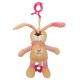 Plush pull string toy with a clip