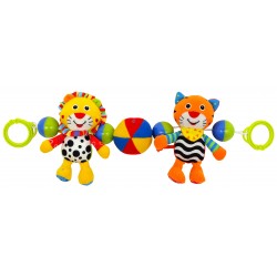 Plush rattle for stroller