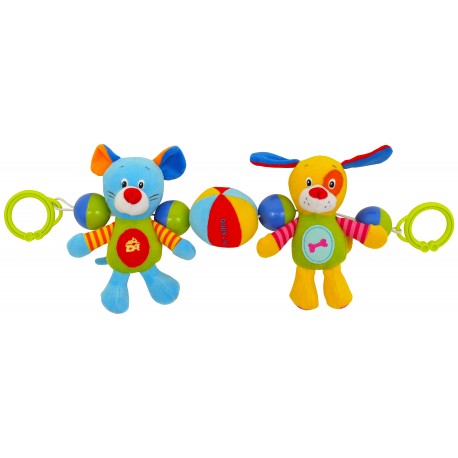 Plush rattle for stroller