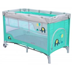 Double layer portable travel cot