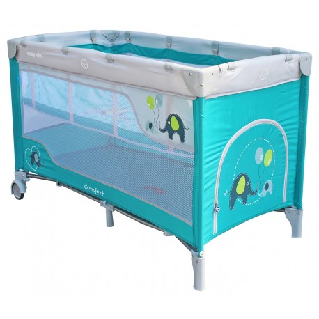 Double layer portable travel cot