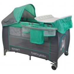 Double layer portable travel cot