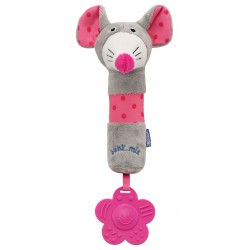 Plush rattle with squeaker