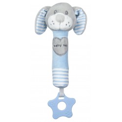 Plush rattle with squeaker