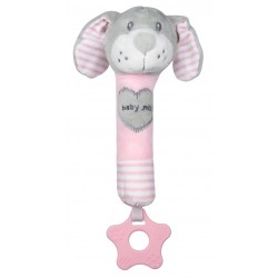 Plush rattle with squeaker