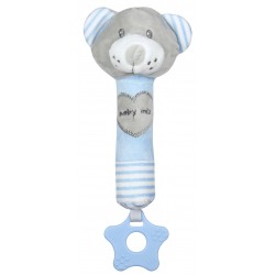 Plush rattle with squeaker