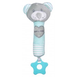 Plush rattle with squeaker