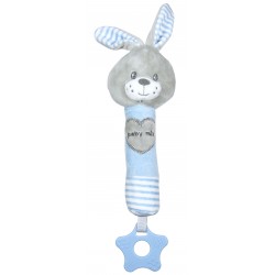 Plush rattle with squeaker