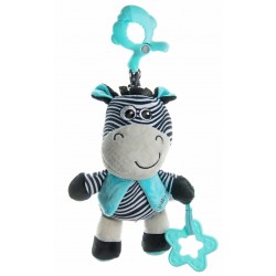 Plush pull string toy with a clip