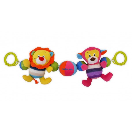 Plush rattle for stroller