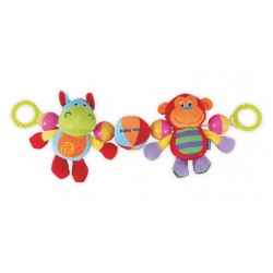 Plush rattle for stroller