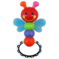 Flexible plastic rattle