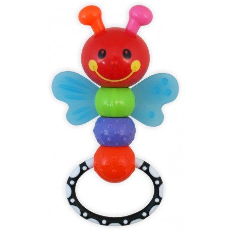 Flexible plastic rattle